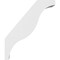 Ekena Millwork 5 1/2-in. W x 22-in. D x 26-in. H Funston Architectural Grade PVC Knee Brace BRCP055X22X26FST - alternate 5
